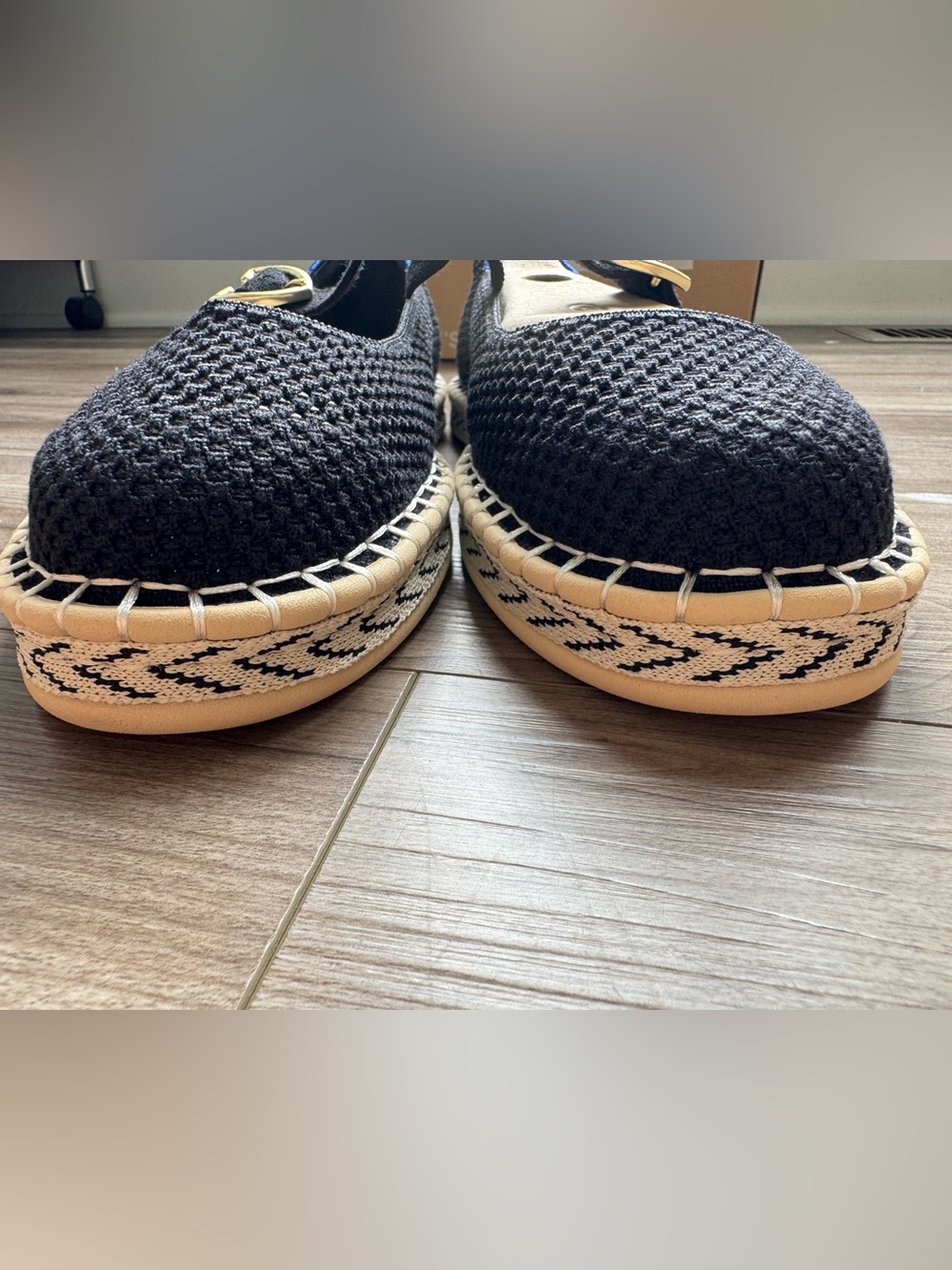 ROTHY’S The Espadrille Mary Jane Shoe Black Size 11 Washable Plush Footbed NEW - Picture 10 of 16